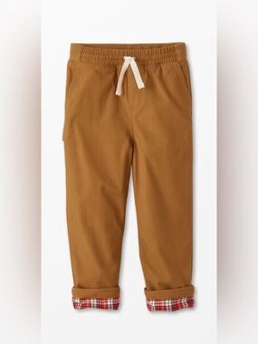 Hanna Andersson Flannel Lined Khaki Pants | size 10 | 140 cm
